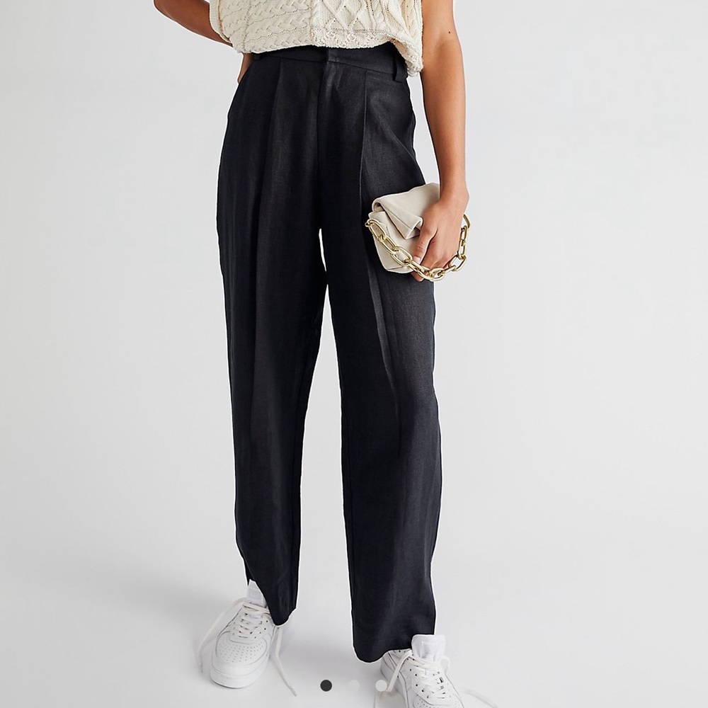 Thrills Linen wide leg Zoe Pants